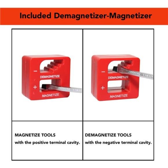 101-Piece Magnetic Screwdriver Set with Organizer Rack,Drive Magnetic Bit - Picture 4 of 7